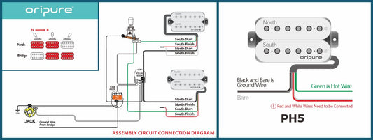 HH-1T1V OriPure Pickups Wiring Diagram - 8