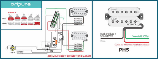 HH-2T1V OriPure Pickups Wiring Diagram - 9