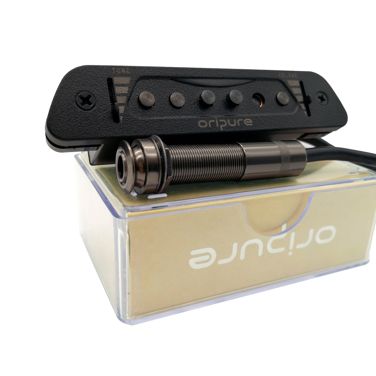OriPure Acoustic Guitar Soundhole Pickup Set + Strings.