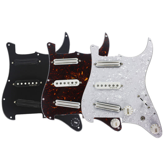 OriPure SSS Prewired Pickguard Set Loaded Alnico 5 Pickups fit FD Strat Guitar