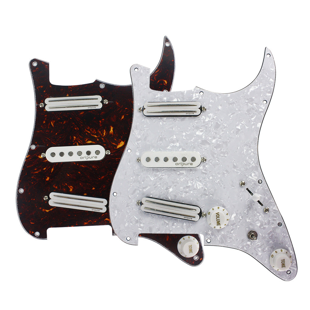 OriPure SSS Prewired Pickguard Set Loaded Alnico 5 Pickups fit FD Strat Guitar