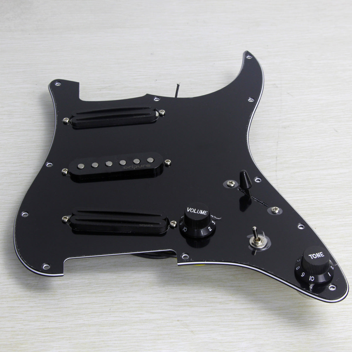 OriPure SSS Prewired Pickguard Set Loaded Alnico 5 Pickups fit FD Strat Guitar