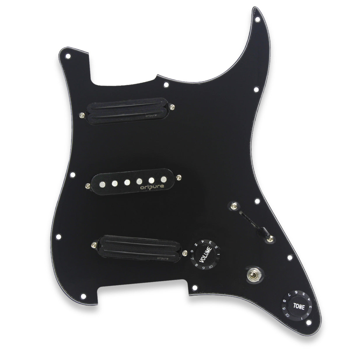 OriPure SSS Prewired Pickguard Set Loaded Alnico 5 Pickups fit FD Strat Guitar