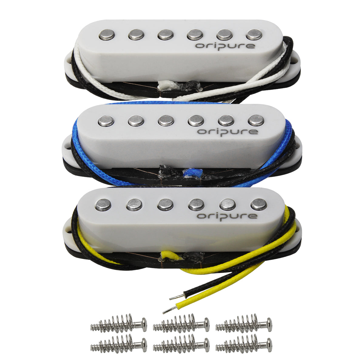 OriPure TFF566 Alnico V Flat Pole Vintage Single Coil Pickups