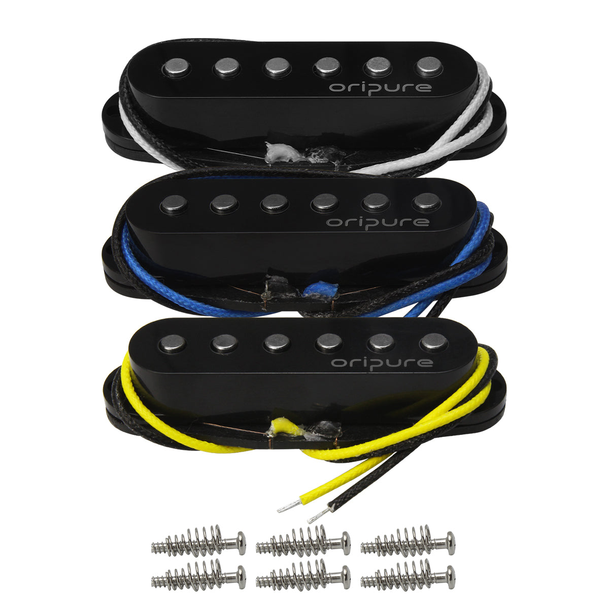 OriPure TFF566 Alnico V Flat Pole Vintage Single Coil Pickups