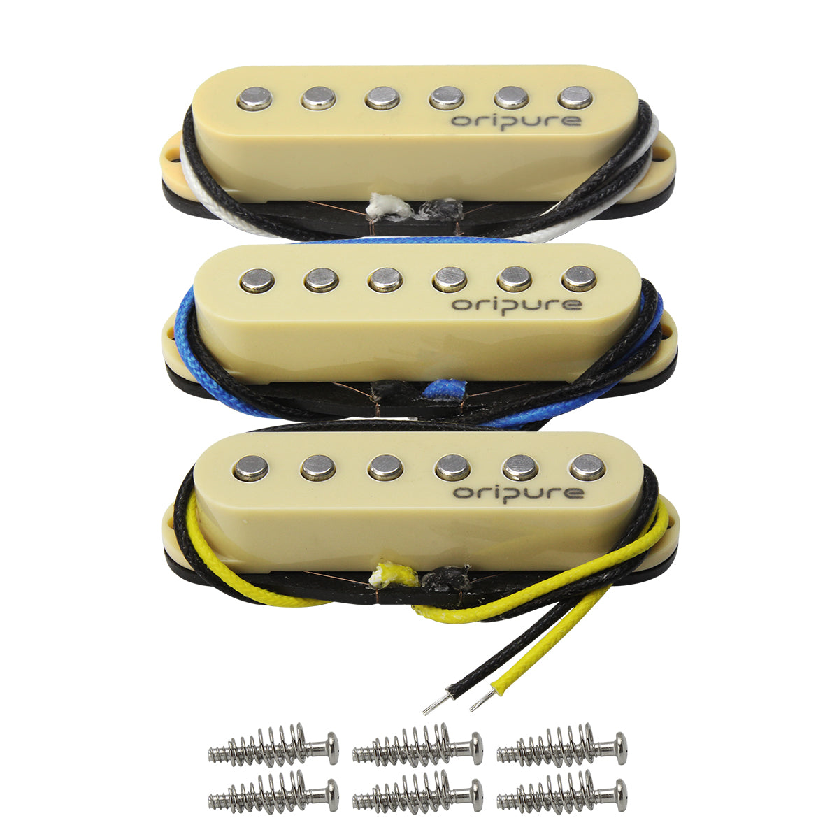 OriPure TFF566 Alnico V Flat Pole Vintage Single Coil Pickups