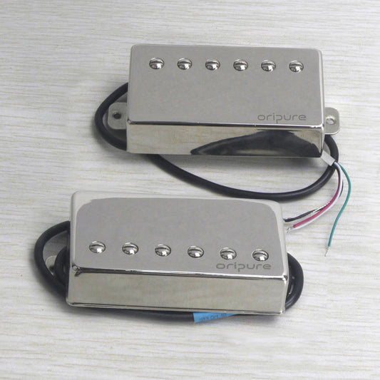 OriPure PHL2 Alnico II Chrome Cover Humbucker Pickup, Neck/Bridge/Matched Pairs