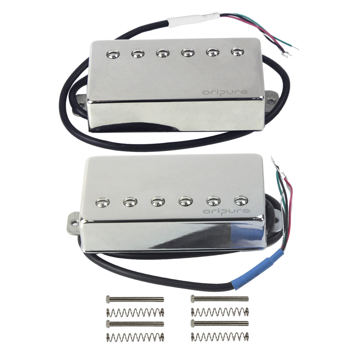 OriPure PHL2 Alnico II Chrome Cover Humbucker Pickup, Neck/Bridge/Matched Pairs