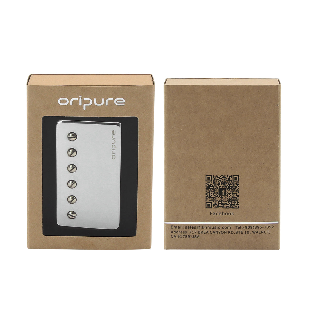 OriPure PHL2 Alnico II Chrome Cover Humbucker Pickup, Neck/Bridge/Matched Pairs