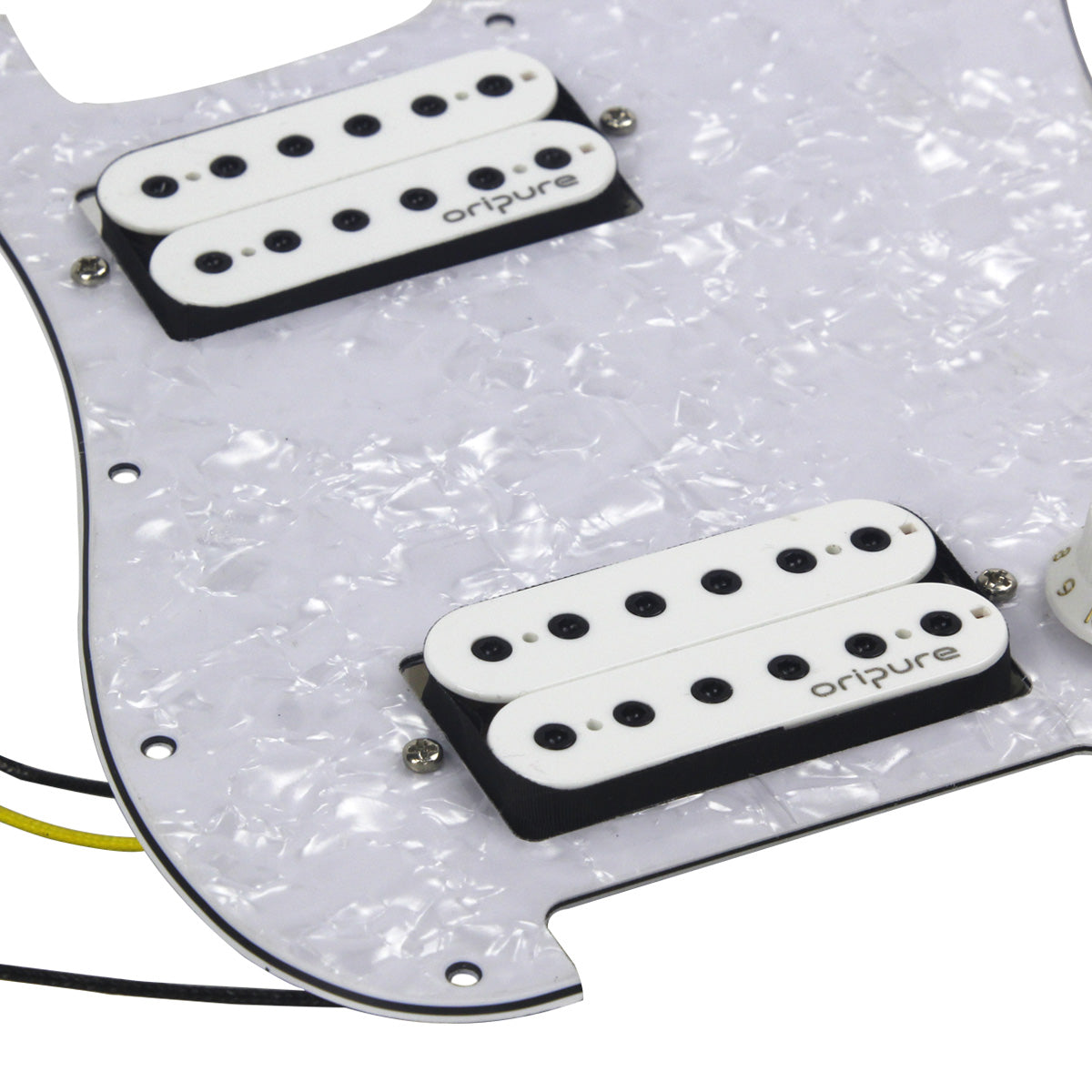 OriPure Prewired HH Pickguard Alnico 5 Humbucker Pickup Set fit FD Strat Guitar