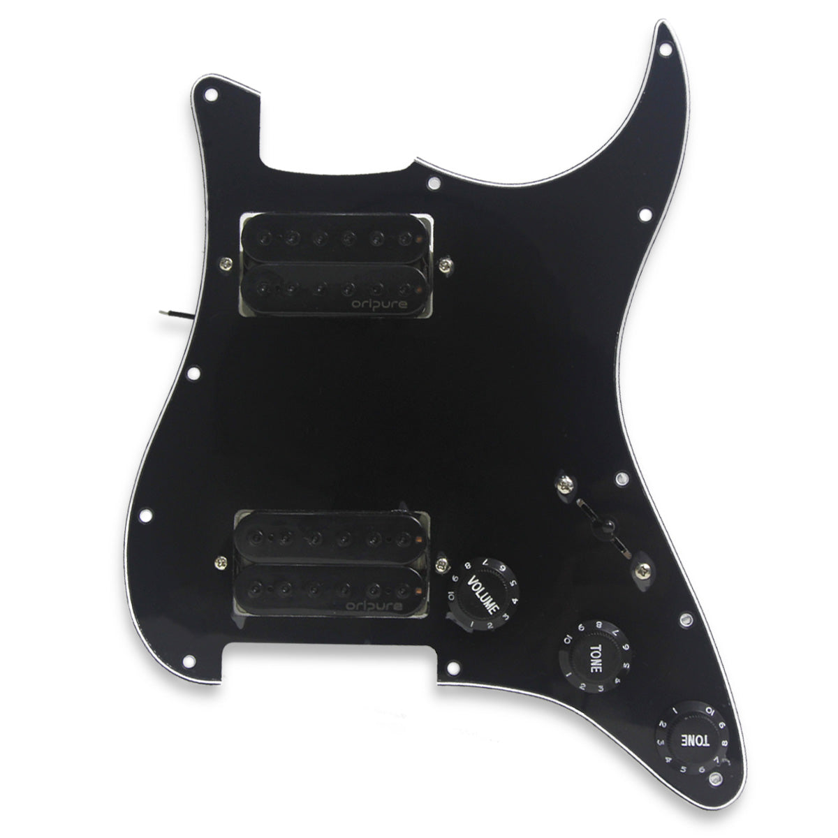 OriPure Prewired HH Pickguard Alnico 5 Humbucker Pickup Set fit FD Strat Guitar