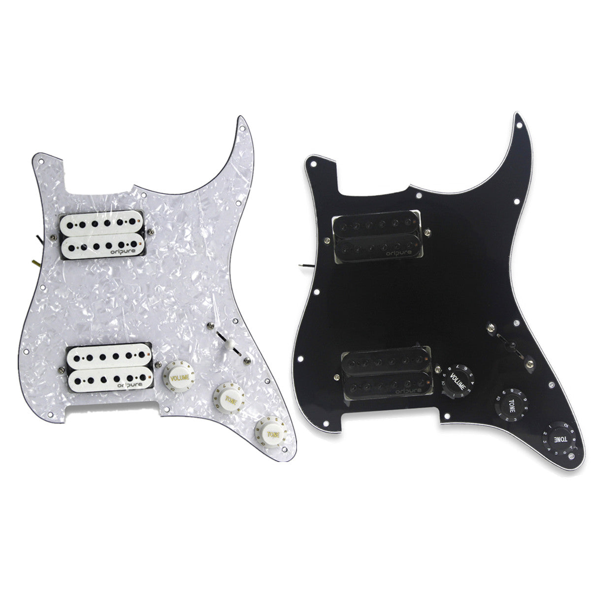 OriPure Prewired HH Pickguard Alnico 5 Humbucker Pickup Set fit FD Strat Guitar