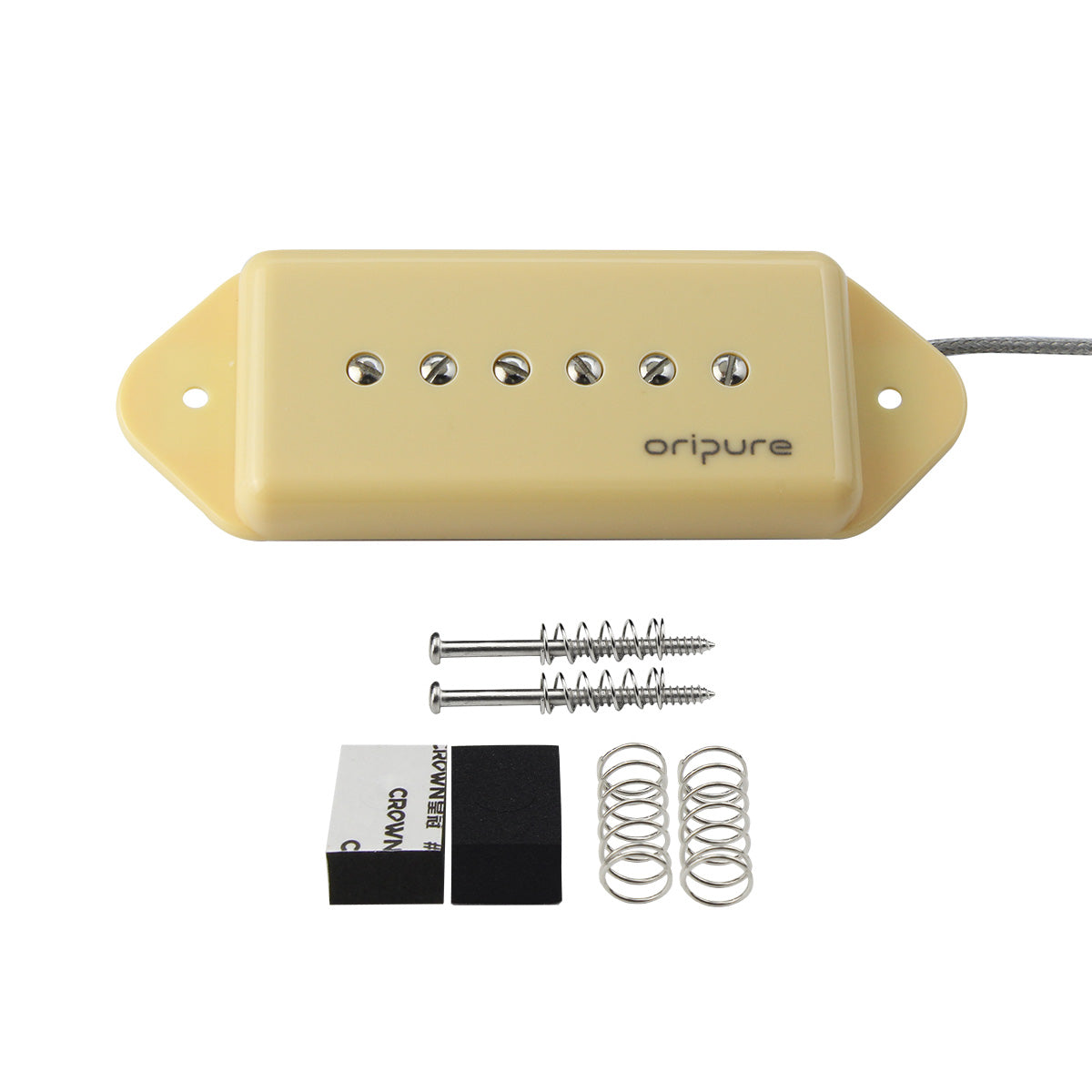 OriPure JDPY501 Alnico V P-90 “Dog ear” Pickups, Cream or Black