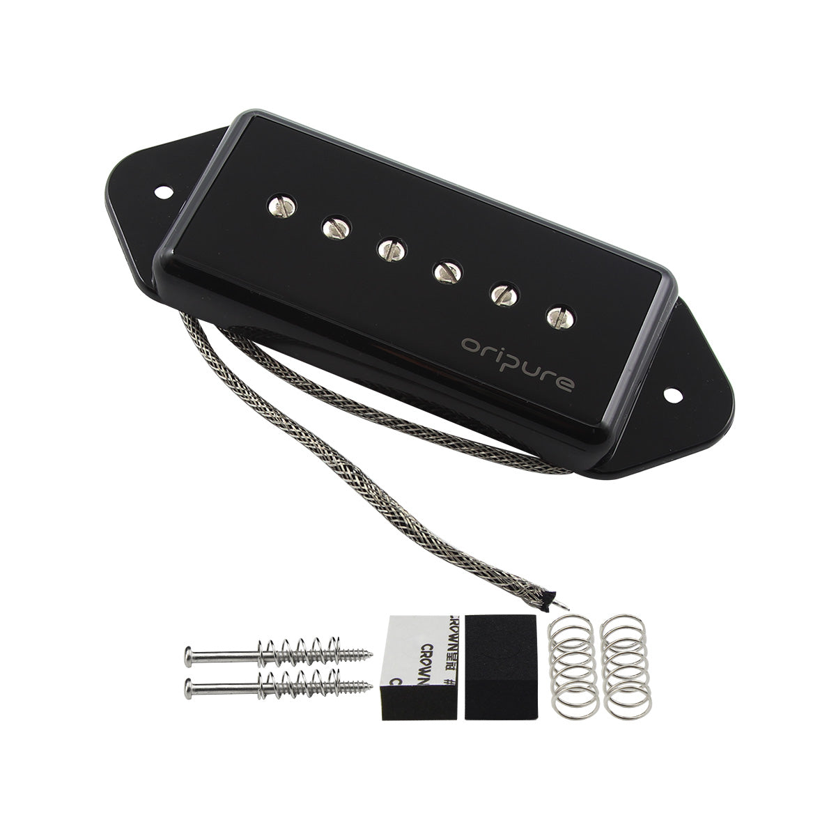 OriPure JDPY501 Alnico 5 Vintage P90 Dog Ear Bridge Pickup 9.5K , Cream or Black