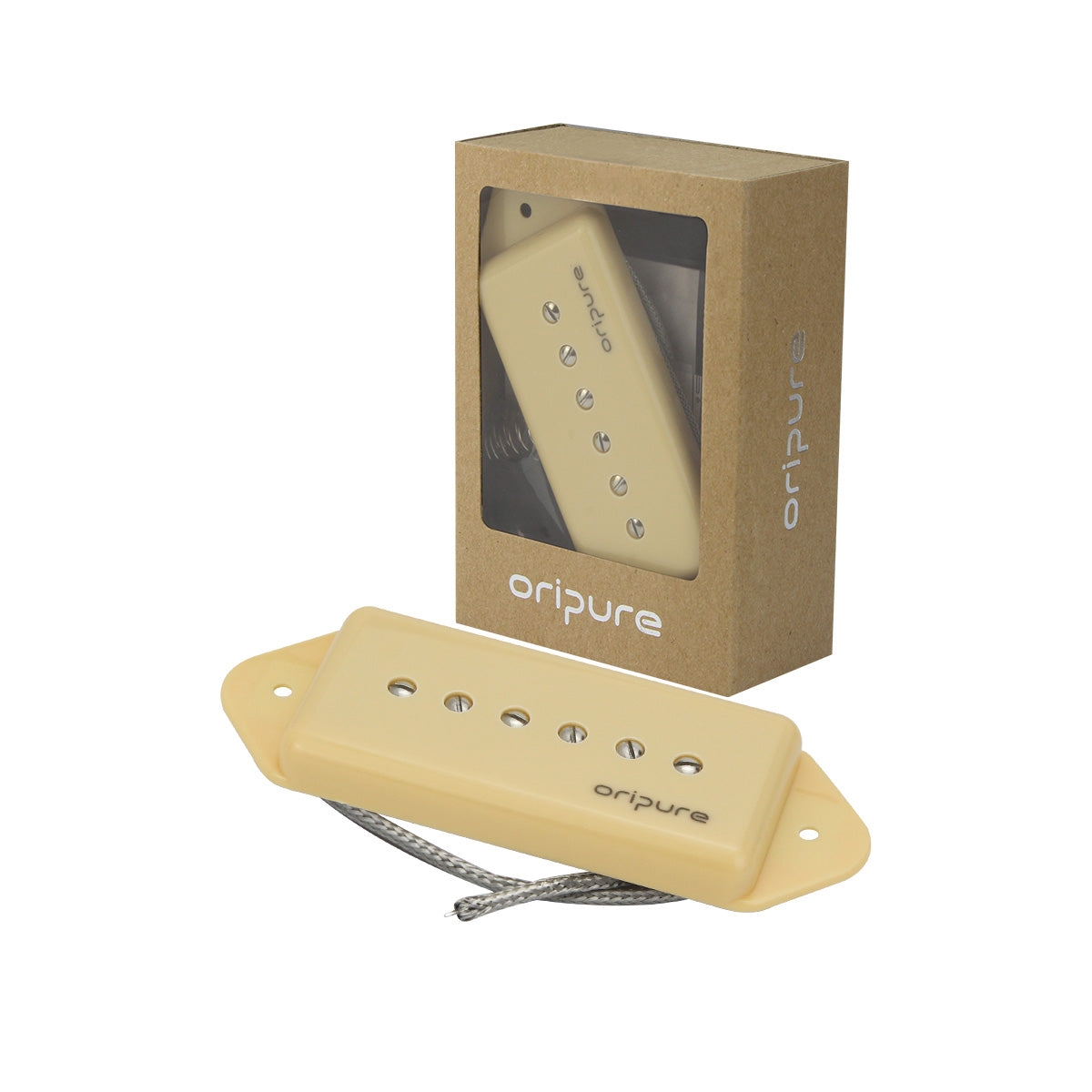 OriPure JDPY201 Alnico II P-90 “Dog ear” Single Coil Pickup, Cream or Black