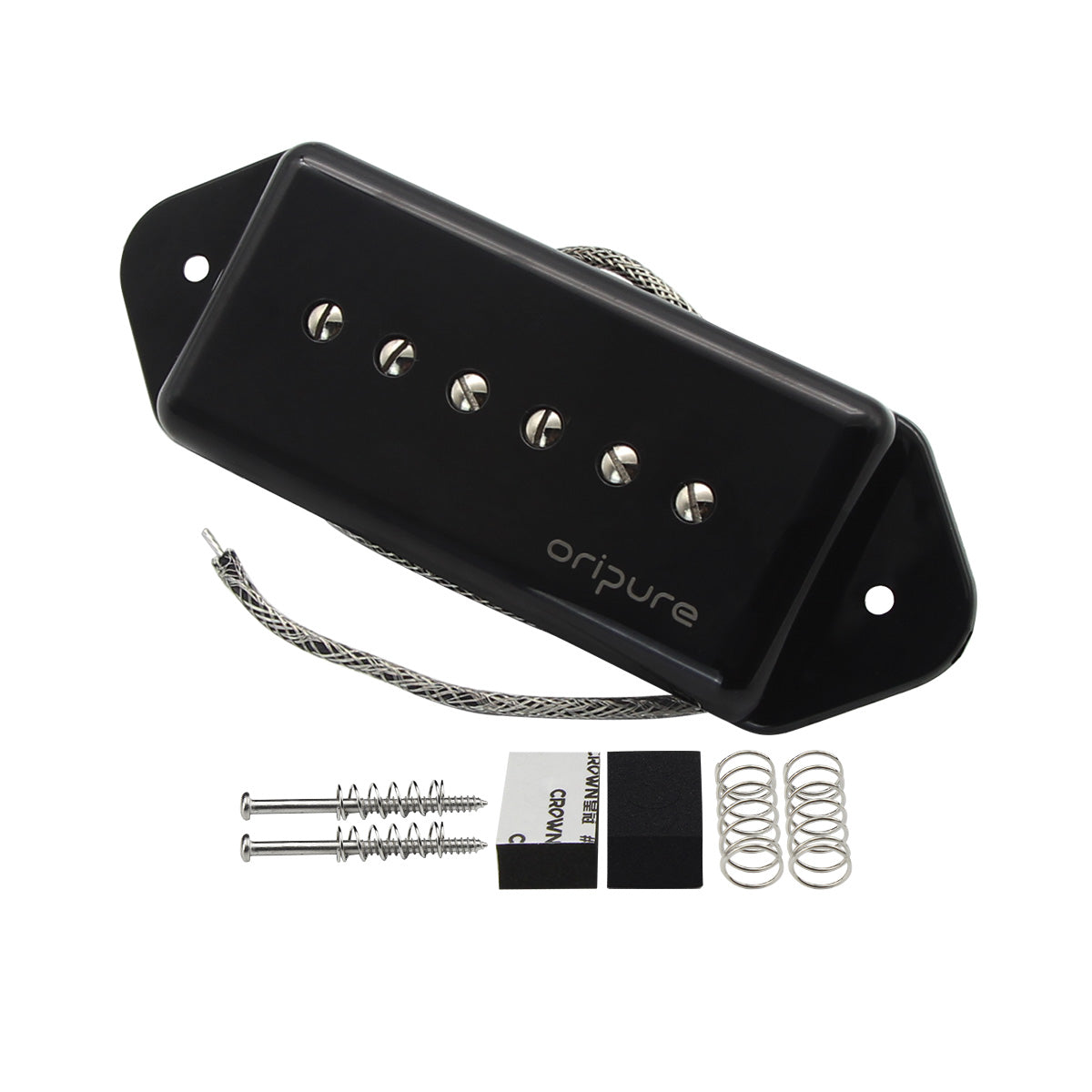 OriPure JDPY201 Alnico II P-90 “Dog ear” Single Coil Pickup, Cream or Black