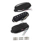 OriPure Small Double Track Alnico5 Dual Pickup RSR Set,N10.6+M6.5(R)+B13.6