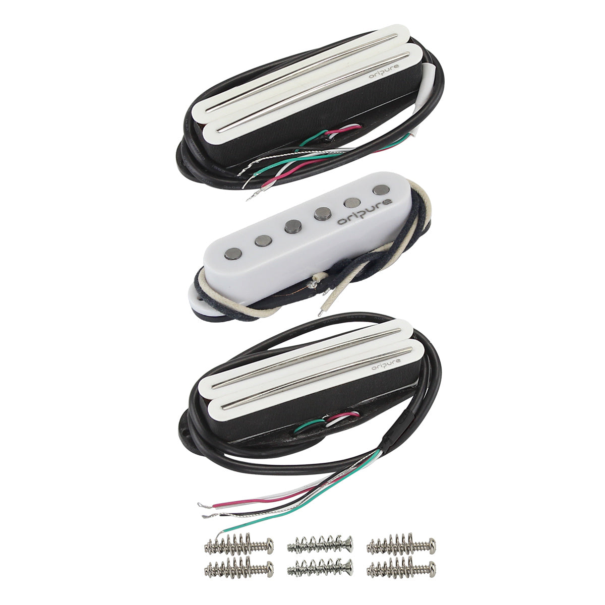 OriPure Small Double Track Alnico5 Dual Pickup RSR Set,N10.6+M6.5(R)+B13.6