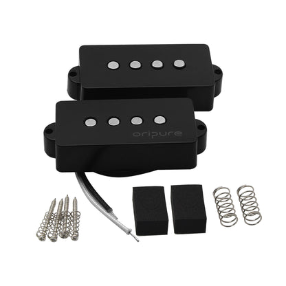 OriPure BP5/BJ5 Alnico V P style 4 string Bass Pickup set, Black