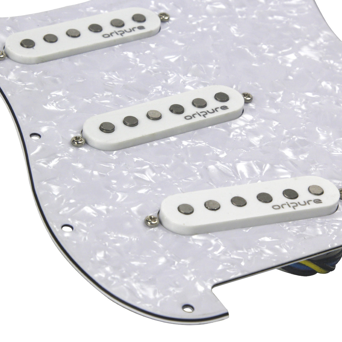OriPure Prewired SSS Pickguard Loaded Alnico 5 Single Coil Pickups fit FD Strat Guitar