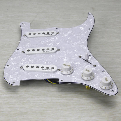 OriPure Prewired SSS Pickguard Loaded Alnico 5 Single Coil Pickups fit FD Strat Guitar