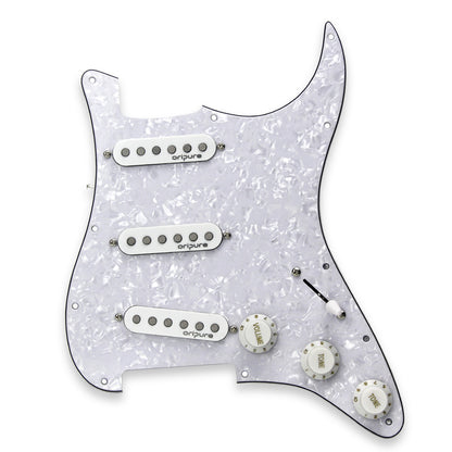 OriPure Prewired SSS Pickguard Loaded Alnico 5 Single Coil Pickups fit FD Strat Guitar