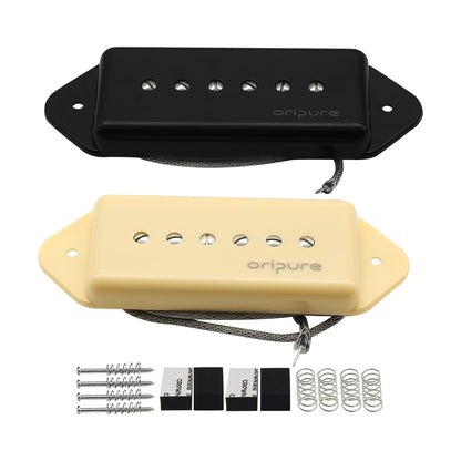 OriPure JDPY501 Alnico 5 Vintage P90 Dog Ear Bridge Pickup 9.5K , Cream or Black