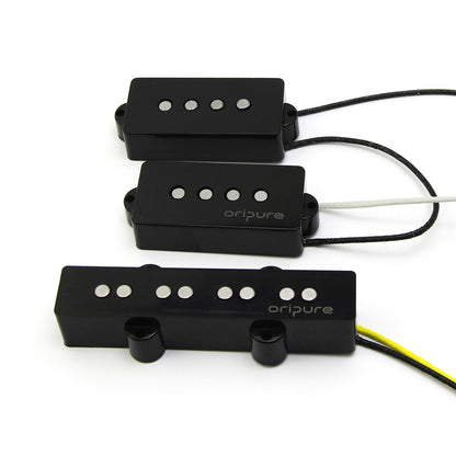 OriPure BP5/BJ5 Alnico V P style 4 string Bass Pickup set, Black