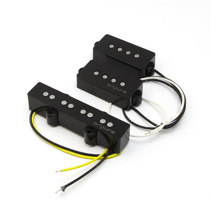 OriPure BP5/BJ5 Alnico V P style 4 string Bass Pickup set, Black