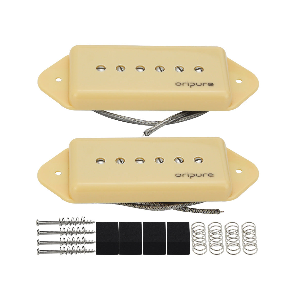 OriPure JDPY201 Alnico II P-90 “Dog ear” Single Coil Pickup, Cream or Black